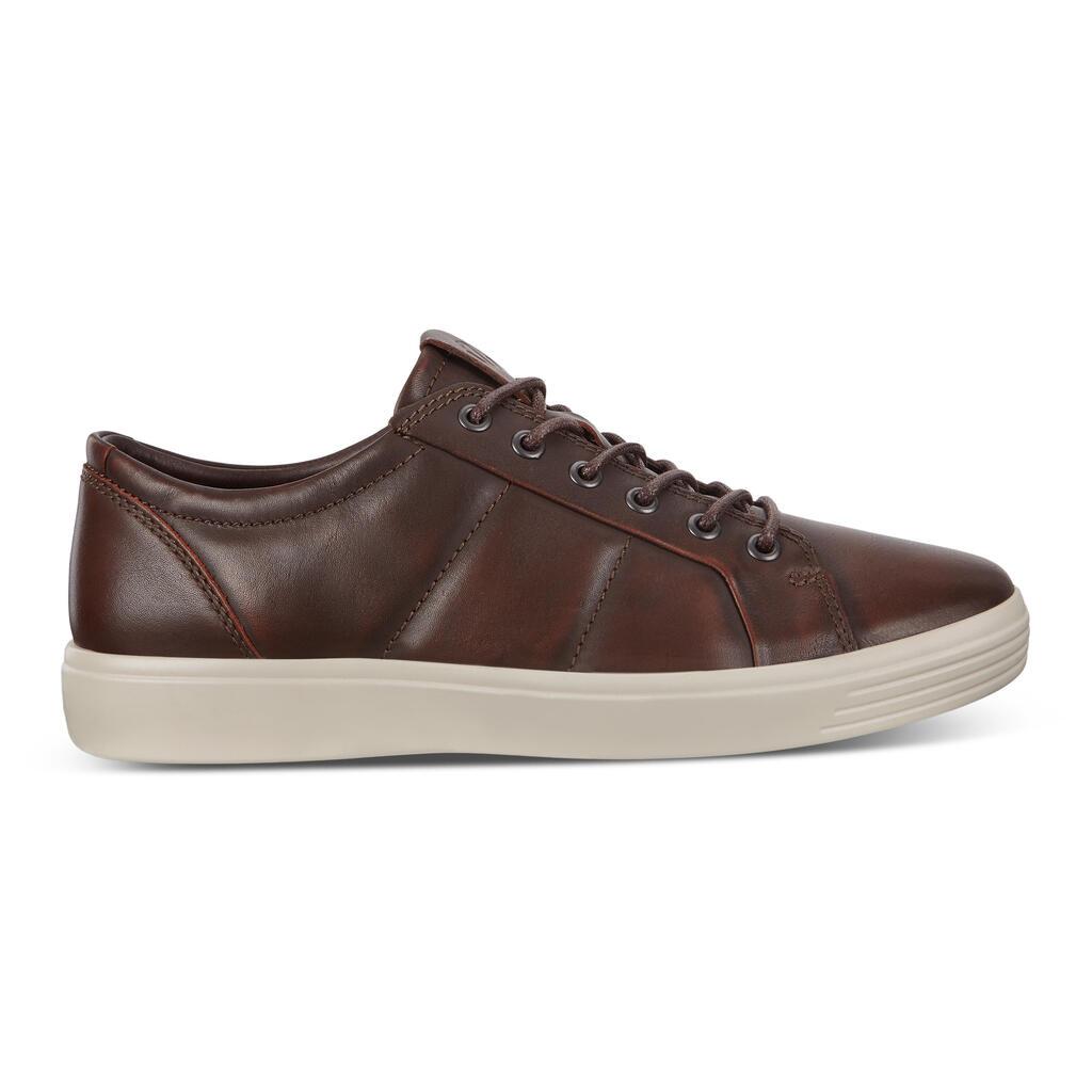 Baskets Ecco Soft 7 Padded Cuir Homme Marron 6382-RZGUO